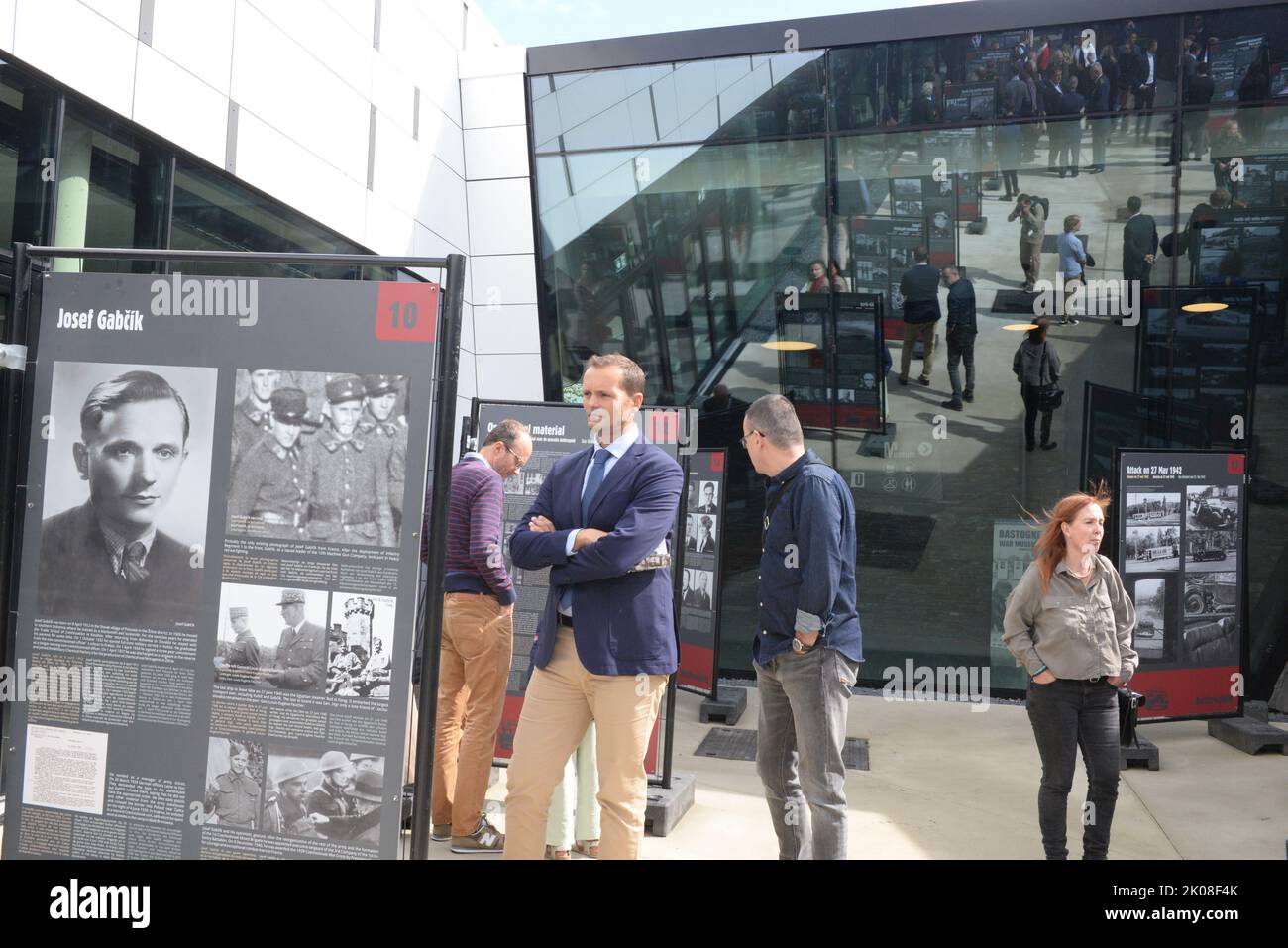 Bastogne, Belgium. 10th Sep, 2022. Opening of exhibition on Anthropoid ...