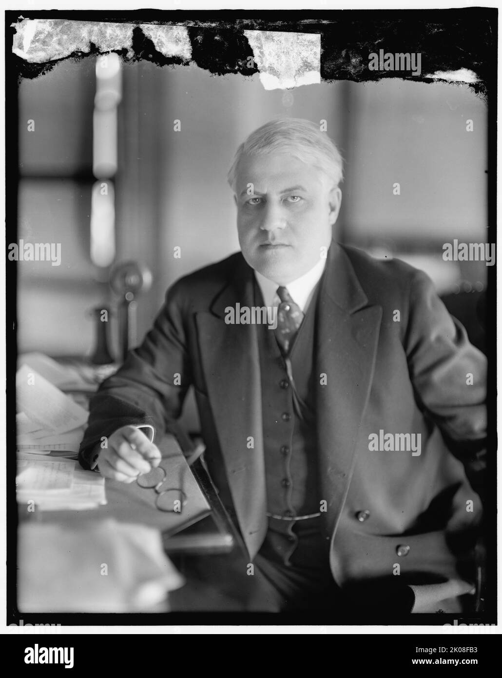 Palmer at desk, between 1910 and 1920. American attorney and politician