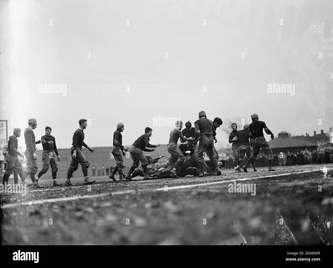 Football university of virginia game 1910 stock photo alamy