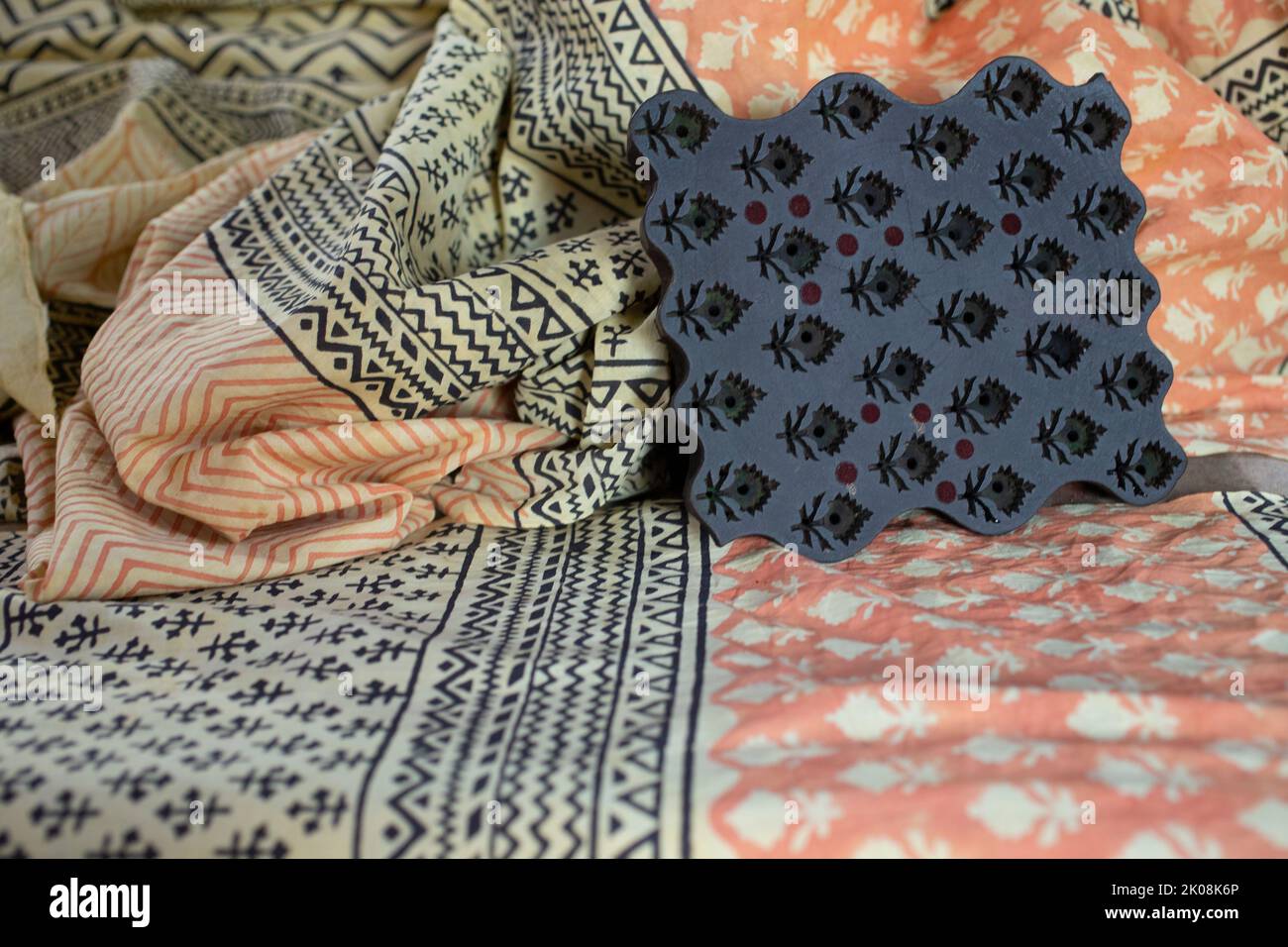 Blockprinting Stock Photo