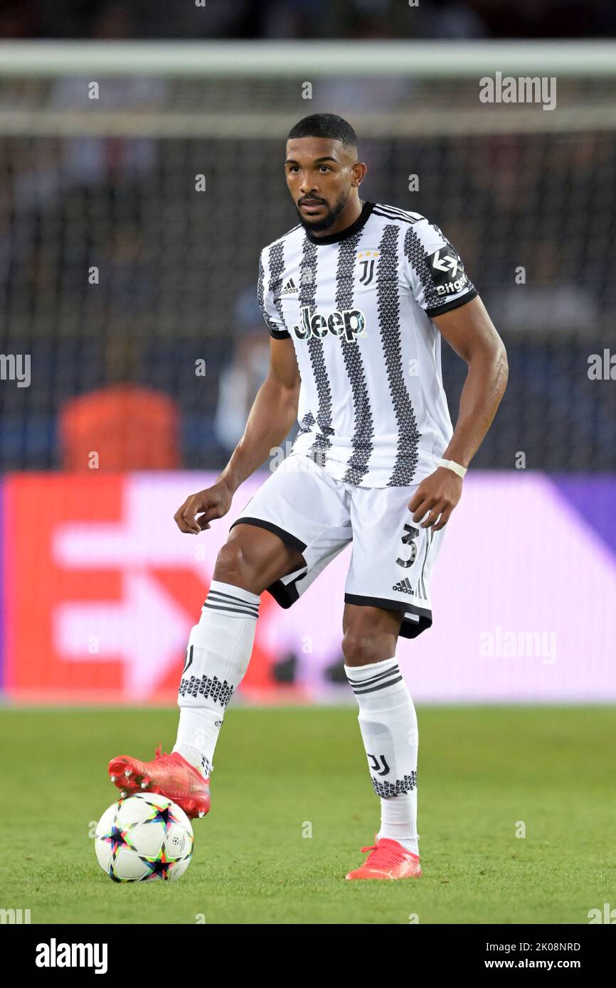 Gleison Bremer of Juventus FC (c) celebrates with teammates after scoring  the goal of 2-0 during the Serie A football match between Juventus FC and  US Stock Photo - Alamy