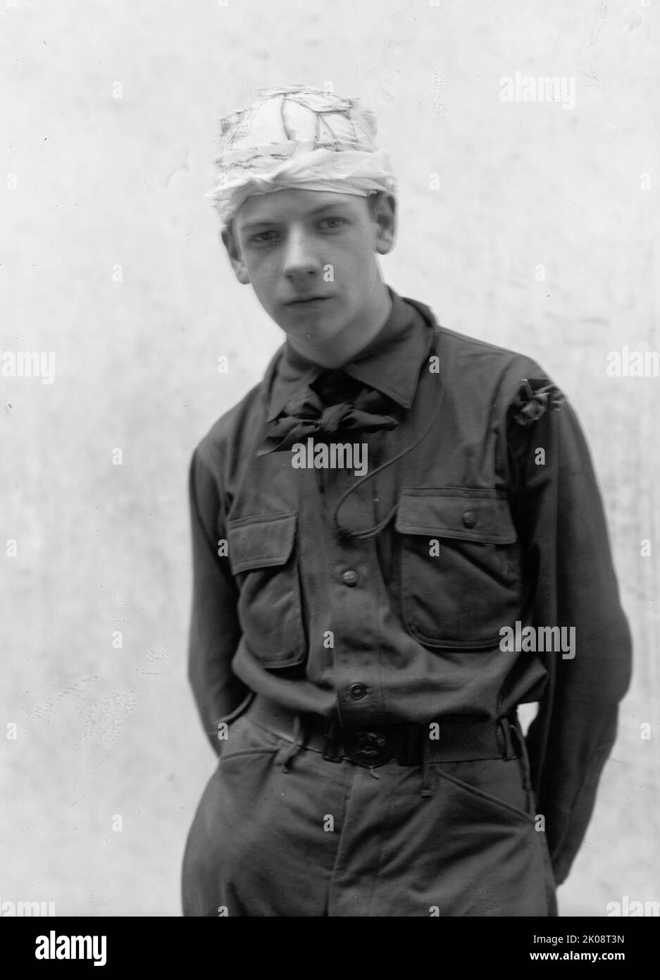Boy Scouts Training Demonstration, 1912 Stock Photo - Alamy