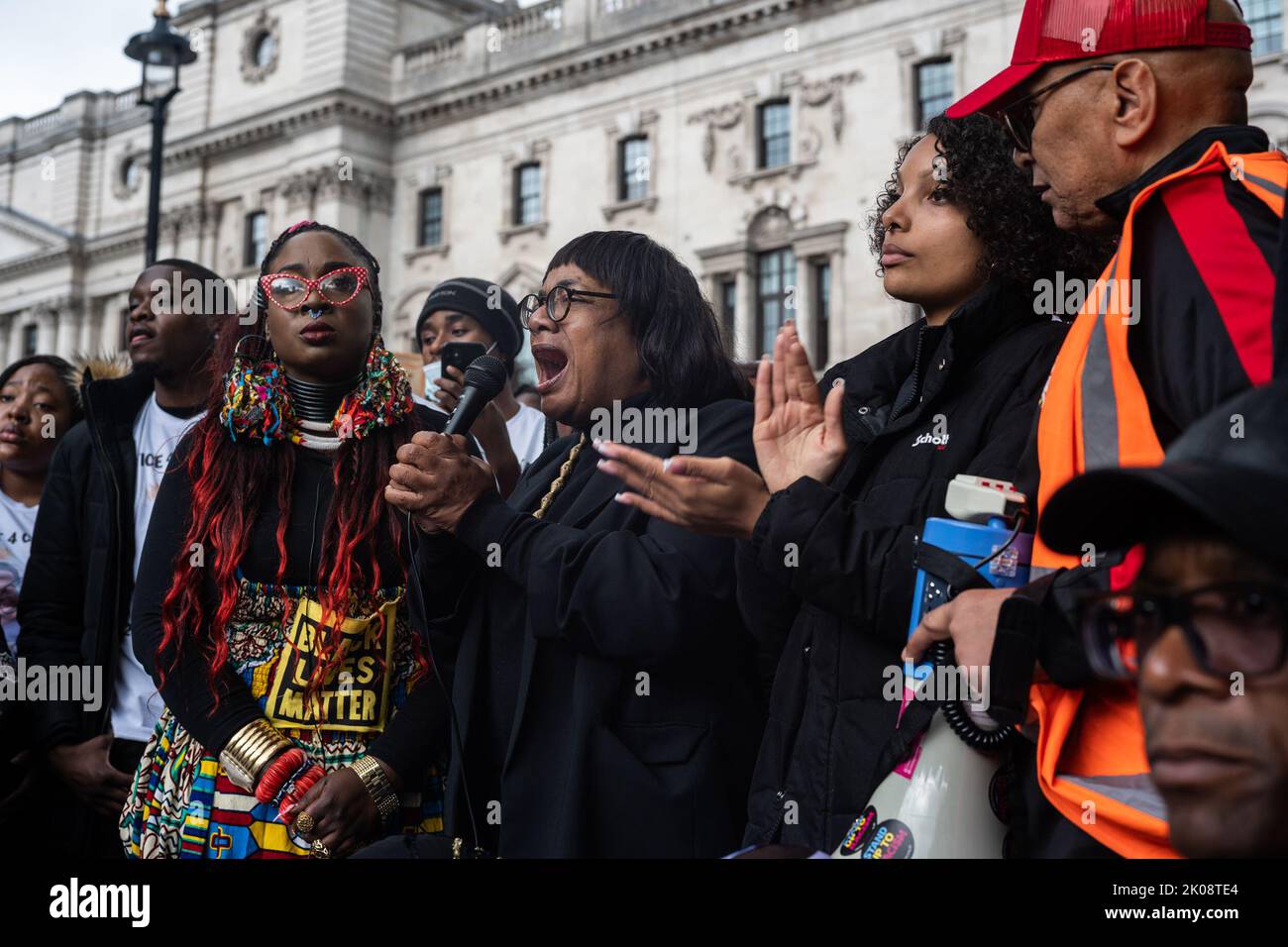 Protestors gathered at Scotland Yard, demanding justice for Chris Kaba ...