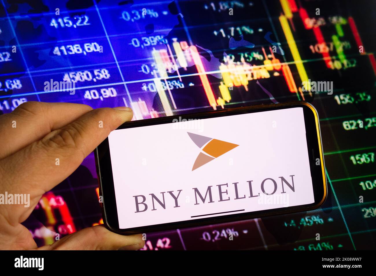 KONSKIE, POLAND September 10, 2022 Smartphone displaying logo of