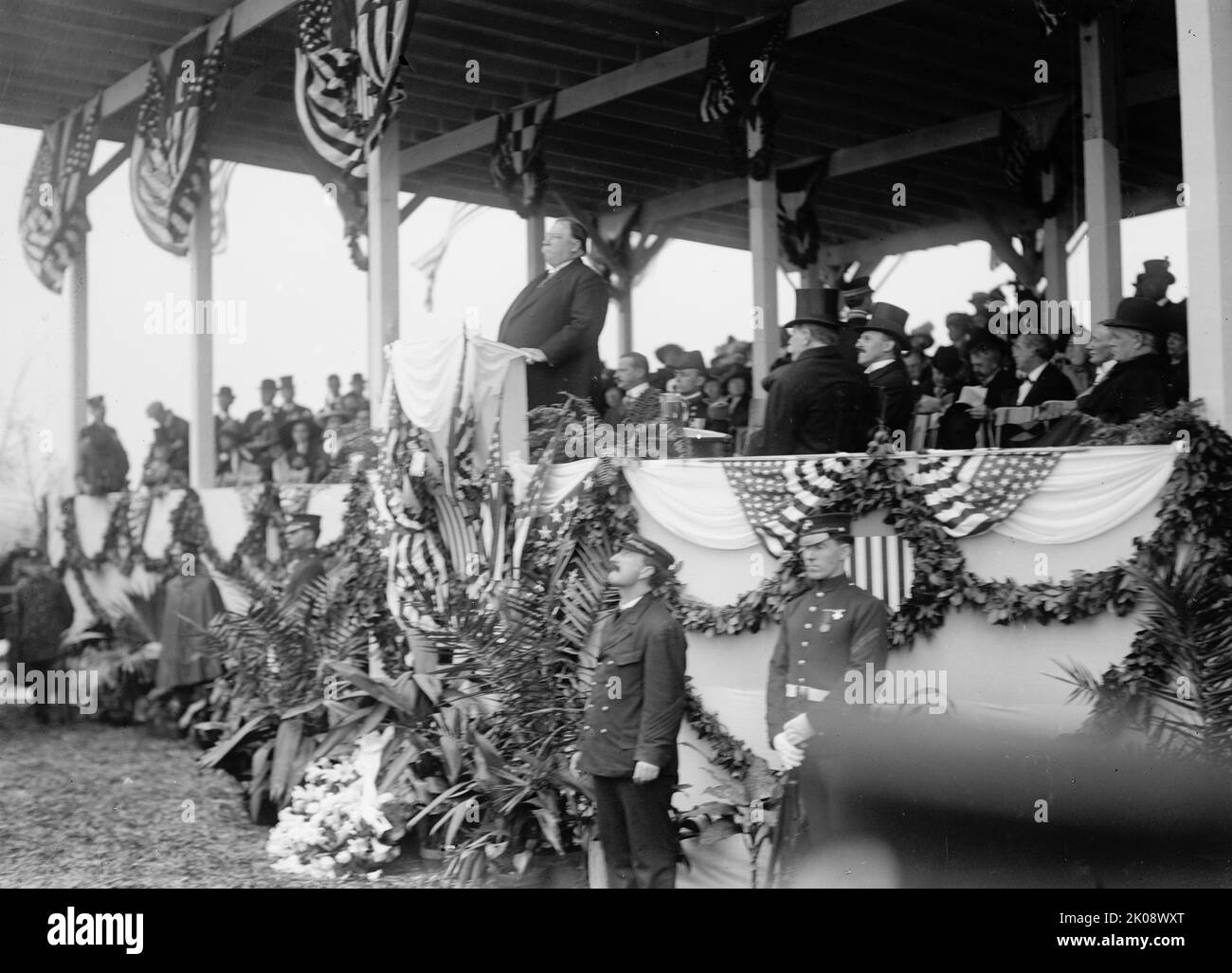 John Paul Jones - Dedication of Monument, 4/17/12 - Taft Speaking, 1912 April 17. [Unveiling of the John Paul Jones Memorial, Washington, DC: US President William Howard Taft]. Stock Photo