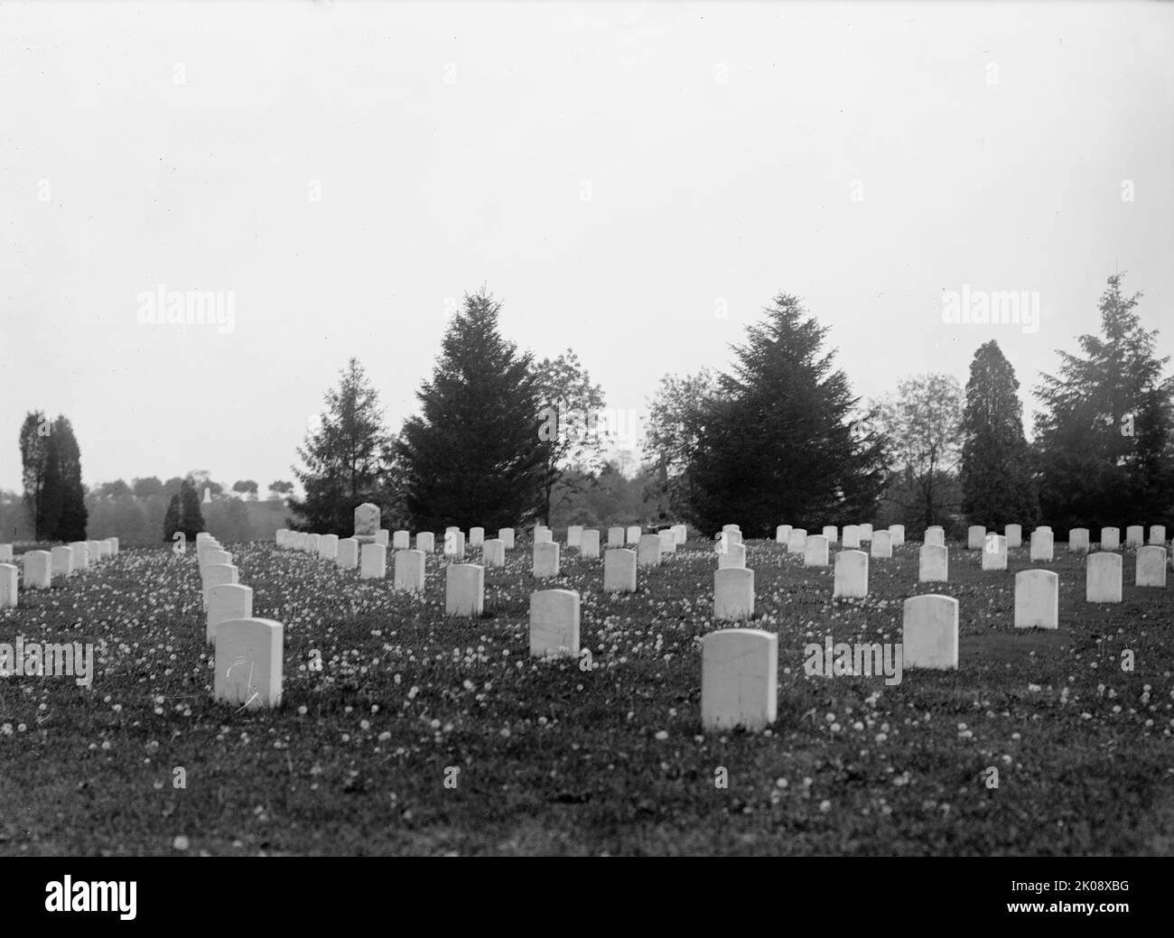 Arlington National Cemetery - Views, 1912. Military cemetery in Arlington County, Virginia. Stock Photo