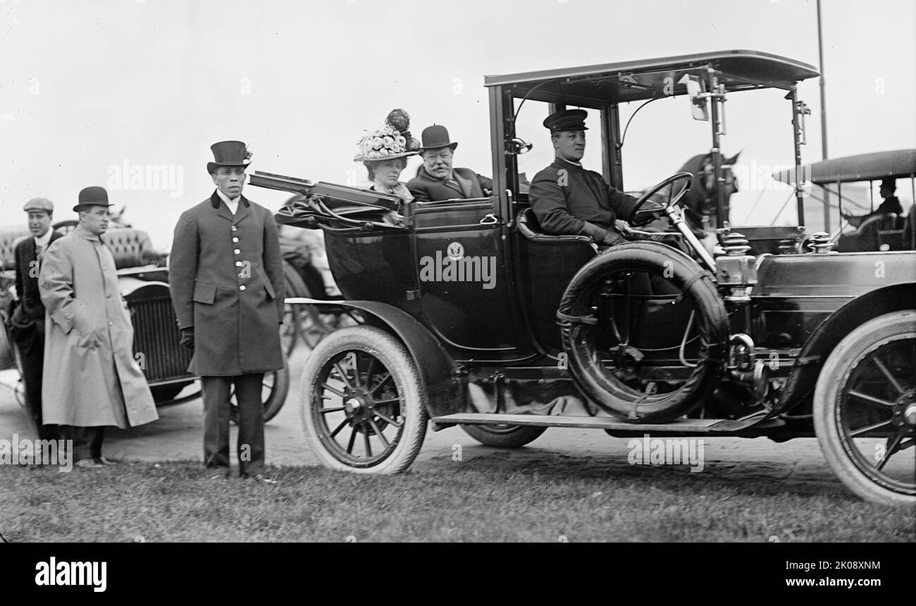Garden Fete with President And Mrs. Taft, 1912. [US president William Howard Taft and First Lady Helen Herron Taft]. Stock Photo