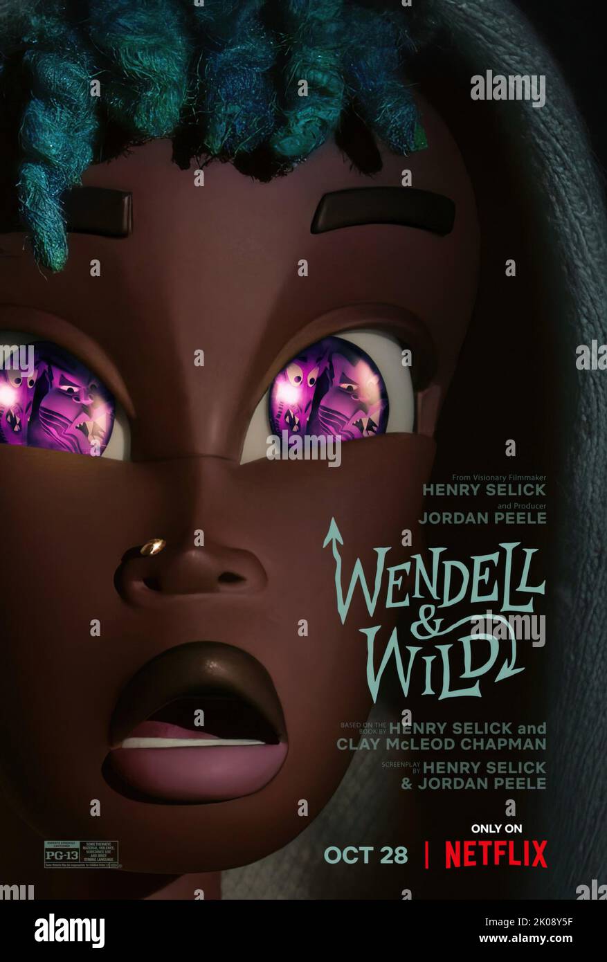 WENDELL & WILD, (aka WENDELL AND WILD), US poster, Kat (voice Lyric