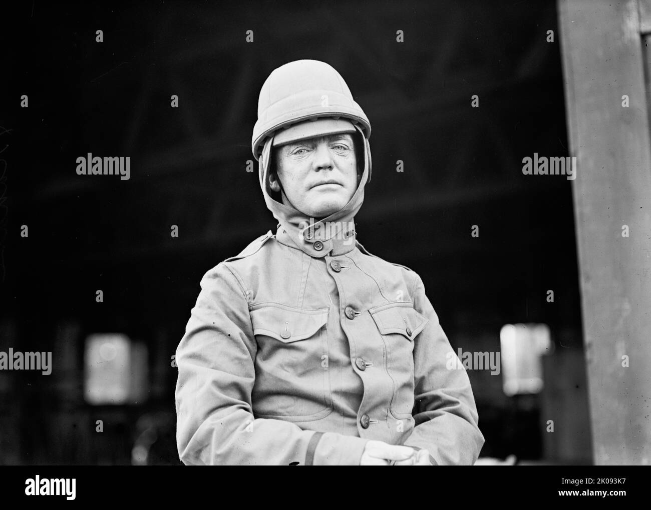 Army Aviation, College Park - Aviator 2nd Lt. Harry Graham, U.S.Army Infantry, 1912. [Early test flights in Maryland. Lieutenant Graham flew Wright Brothers aircraft]. Stock Photo