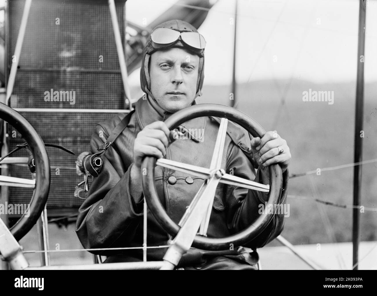 Lieutenant Franklin Kennedy, U.S.A., Aviator In Curtiss Dual Control