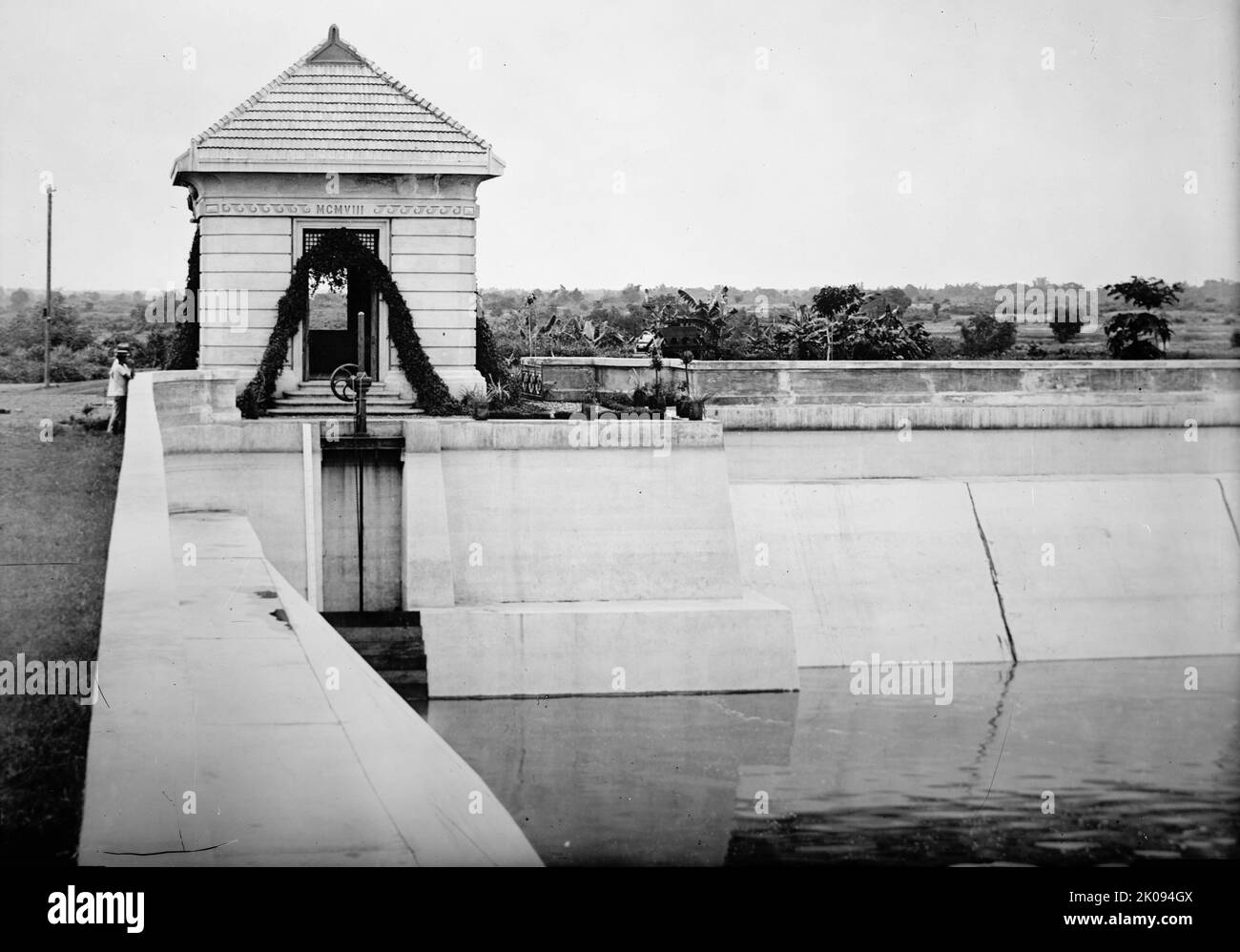 Philippines, 1912. [Canal or sewage works?]. Stock Photo