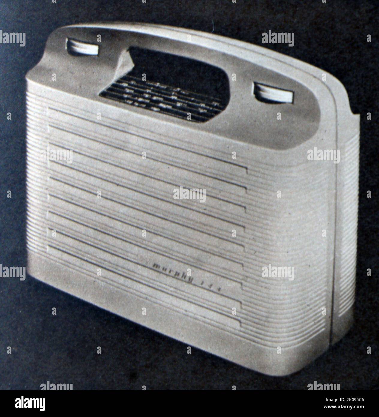 A four-valve Superhet receiver by Murphy Radio Ltd. Stock Photo