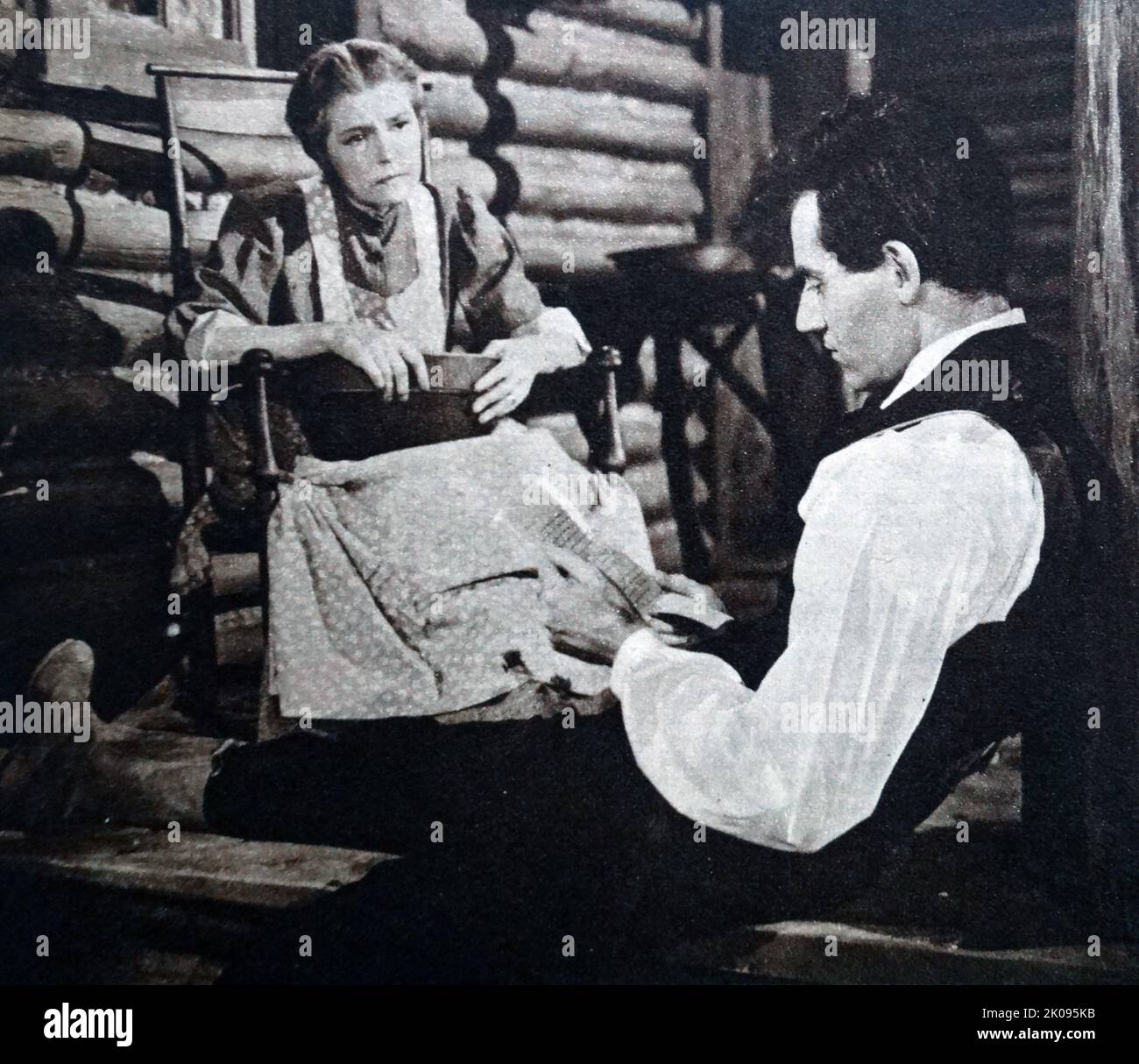 Henry Fonda and Alice Brady in Young Mr. Lincoln, a 1939 American biographical drama film about the early life of President Abraham Lincoln. Henry Jaynes Fonda (May 16, 1905 - August 12, 1982) was an American film and stage actor who had a career that spanned five decades in Hollywood. Alice Brady (born Mary Rose Brady; November 2, 1892 - October 28, 1939) was an American actress who began her career in the silent film era and survived the transition into talkies. Stock Photo