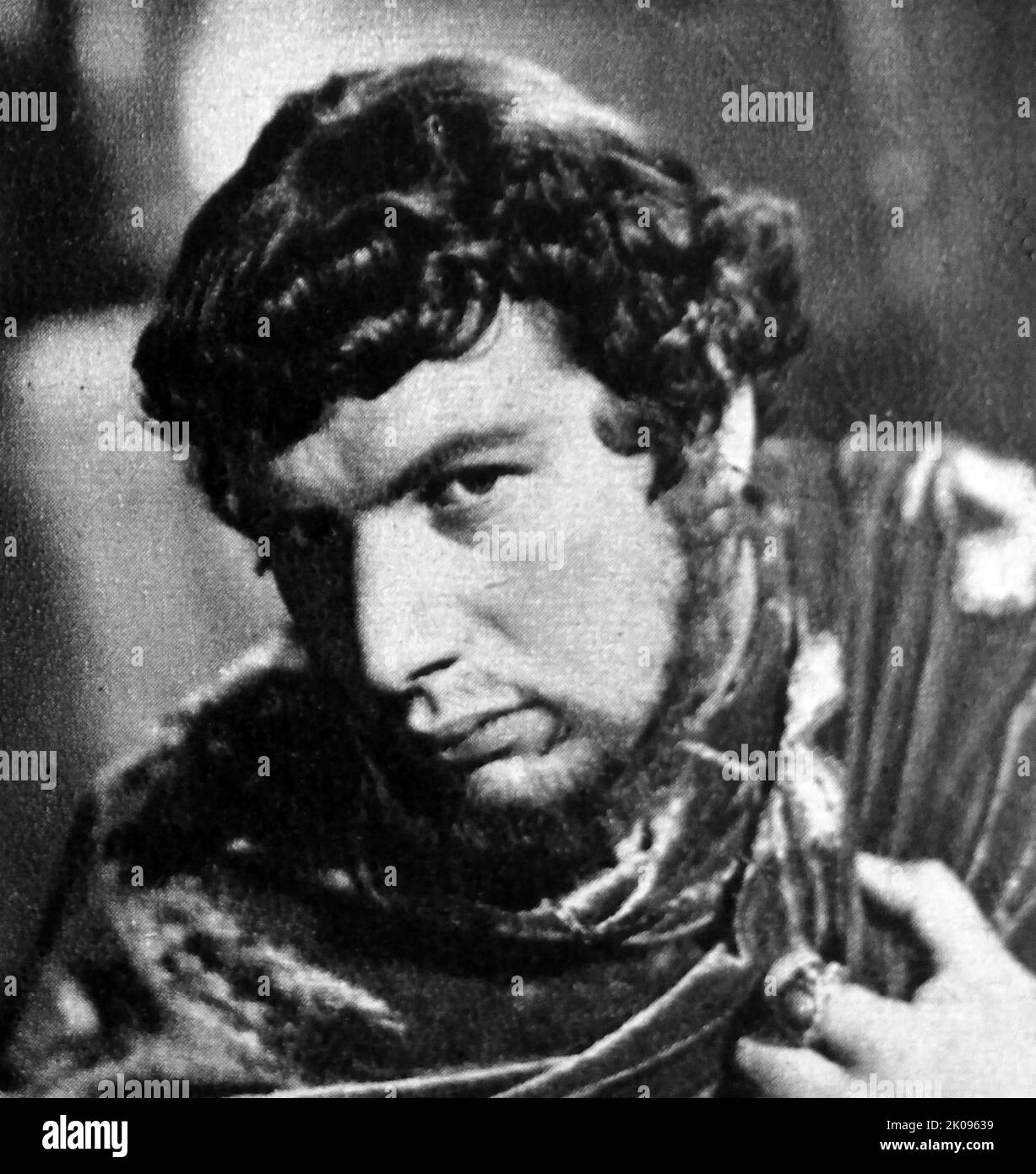Peter Ustinov in Quo Vadis, a 1951 American epic historical drama film. Sir Peter Alexander von Ustinov CBE FRSA (16 April 1921 - 28 March 2004) was a British actor, filmmaker and writer. He was a fixture on television talk shows and lecture circuits for much of his career. An intellectual and diplomat, he held various academic posts and served as a goodwill ambassador for UNICEF and president of the World Federalist Movement. Stock Photo