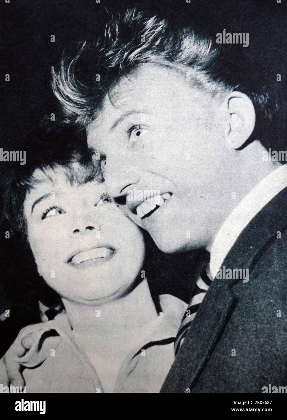 Tommy Steele and Jane Munro. Sir Thomas Hicks, OBE (born 17 December 1936), known professionally as Tommy Steele, is an English entertainer, regarded as Britain's first teen idol and rock and roll star. Janet Neilson Horsburgh (28 September 1934 - 6 December 1972), known as Janet Munro, was a British actress. Stock Photo