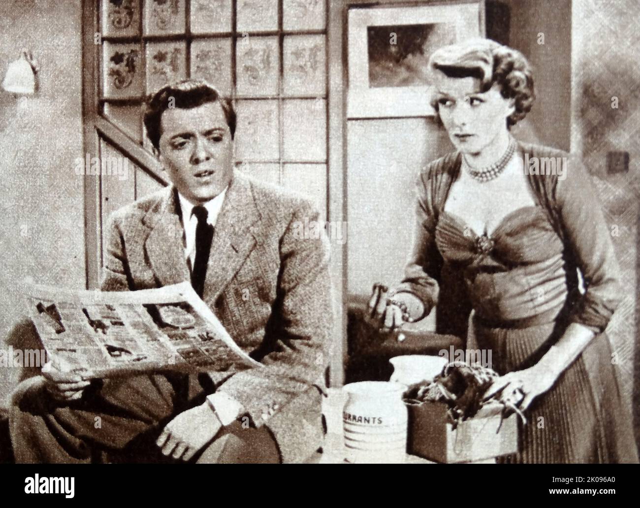 Heather Thatcher and Richard Attenborough in Father's Doing Fine, a 1952 British comedy film. Heather Thatcher (3 September 1896 - 15 January 1987)[1] was an English actress in theatre and films. Richard Samuel Attenborough, Baron Attenborough, CBE, FRSA (29 August 1923 - 24 August 2014) was an English actor, filmmaker, and entrepreneur. Stock Photo