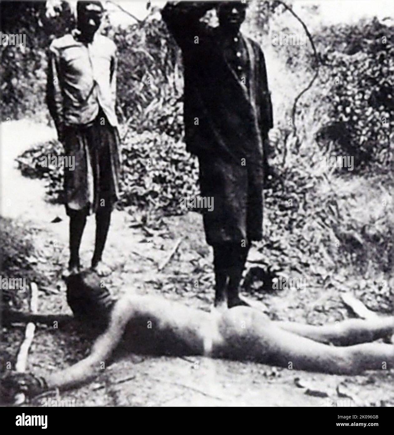King Leopold II of Belgium's administration of the Congo Free State was characterised by atrocities, including torture and murder, resulting from notorious systematic brutality. The hands of men, women, and children were amputated when the quota of rubber was not met and millions of the Congolese people died. Stock Photo