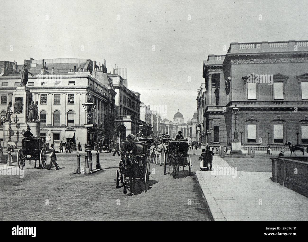 Vintage photograph of London in late Victorian era, England, 1895. Stock Photo