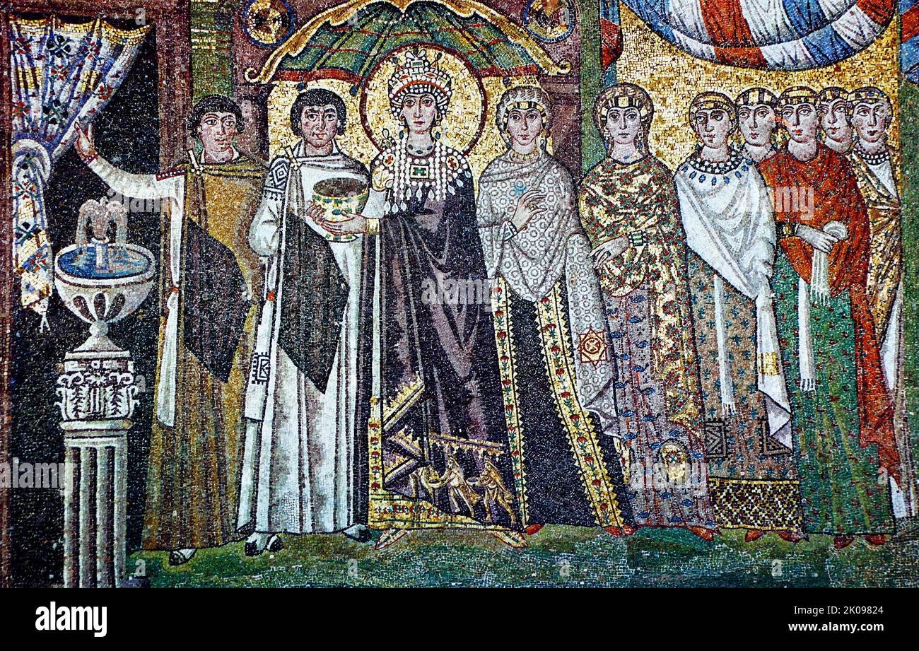 Processione del Sante Ravenna, Sant'Apollinare. Religious painting in
