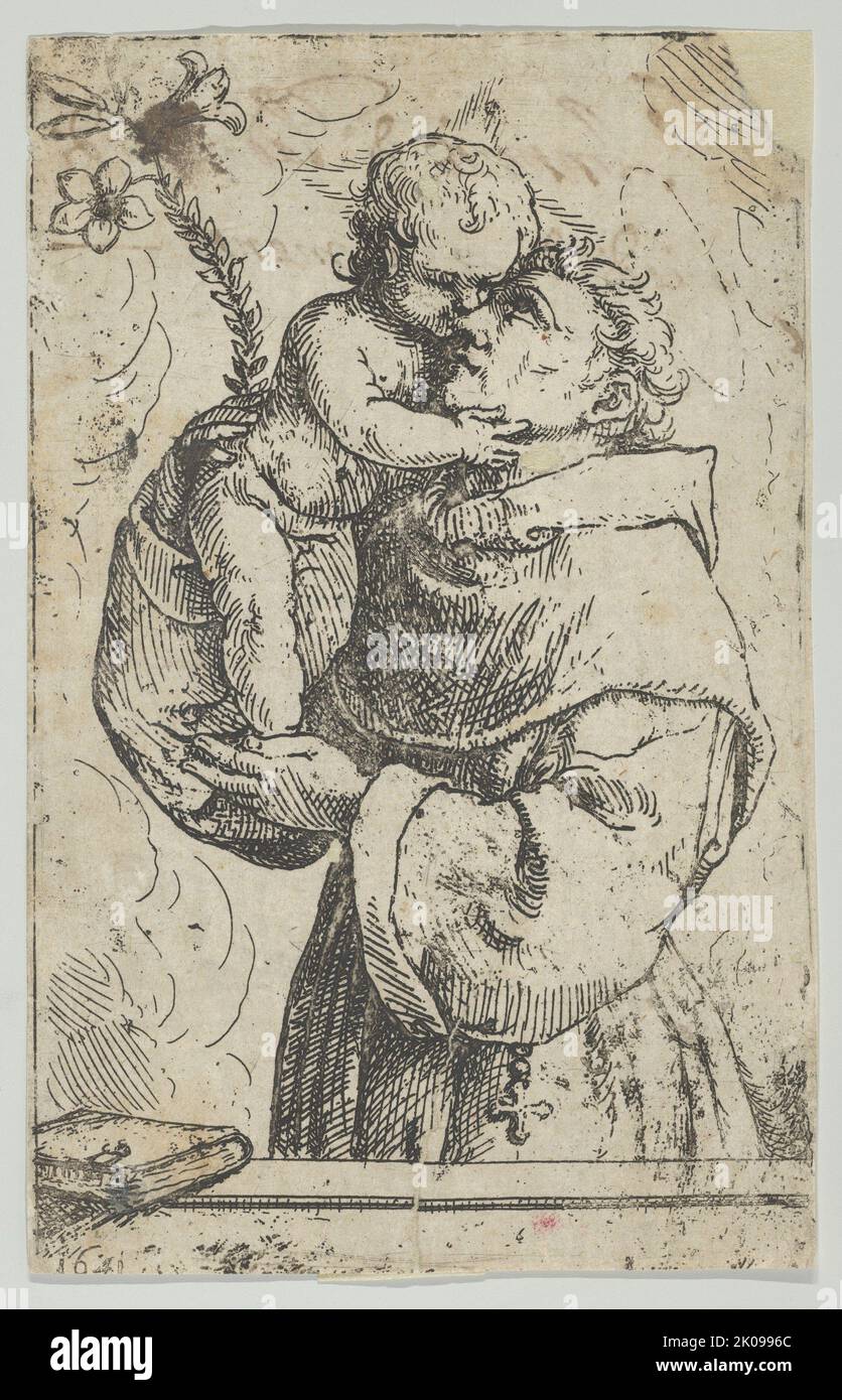 St Anthony of Padua embracing the Christ Child, 1641 Stock Photo Alamy