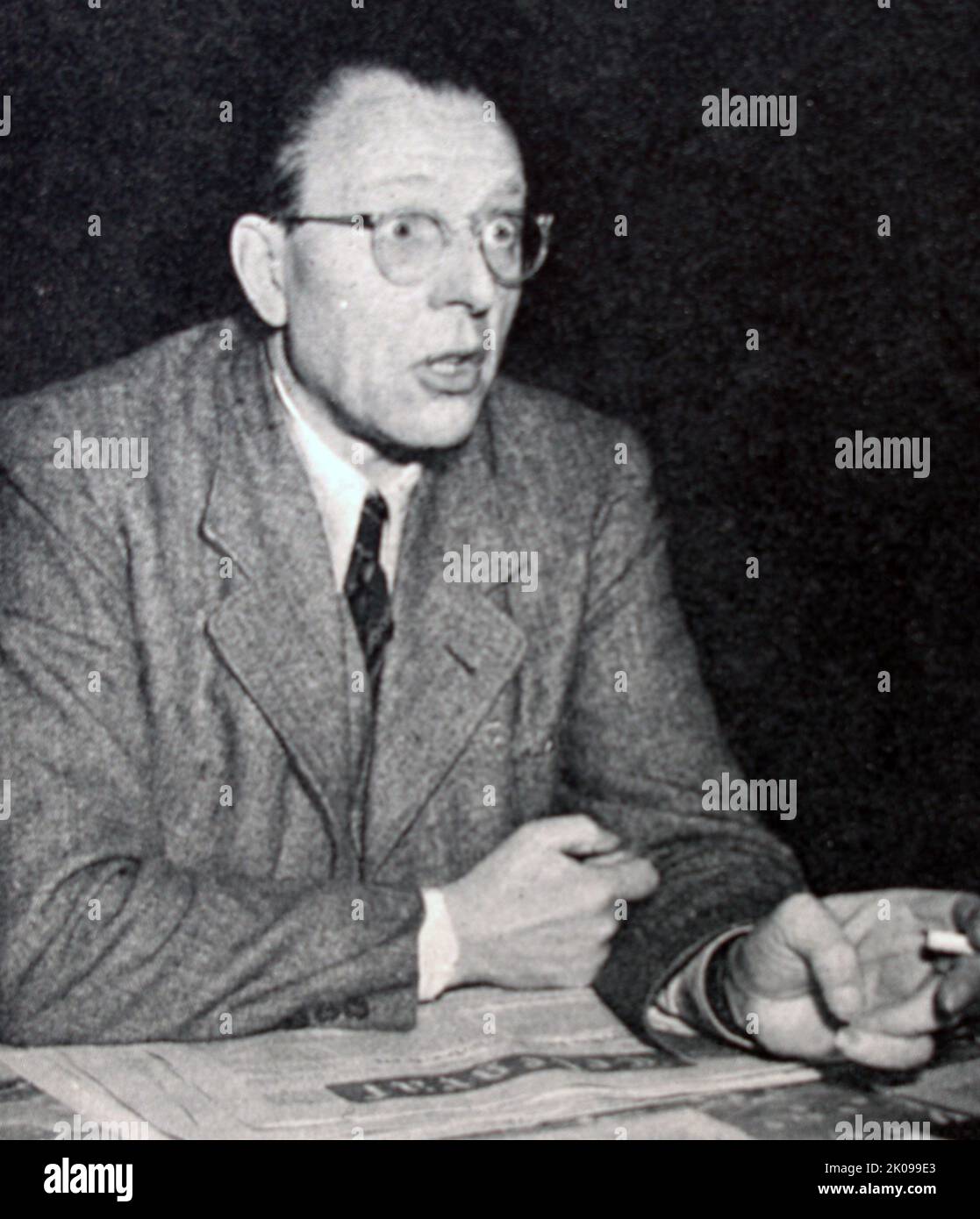 Otto Emil Franz Grotewohl (11 March 1894 - 21 September 1964) was a German politician who served as the first prime minister of the German Democratic Republic (GDR/East Germany) from its foundation in October 1949 until his death in September 1964. Stock Photo