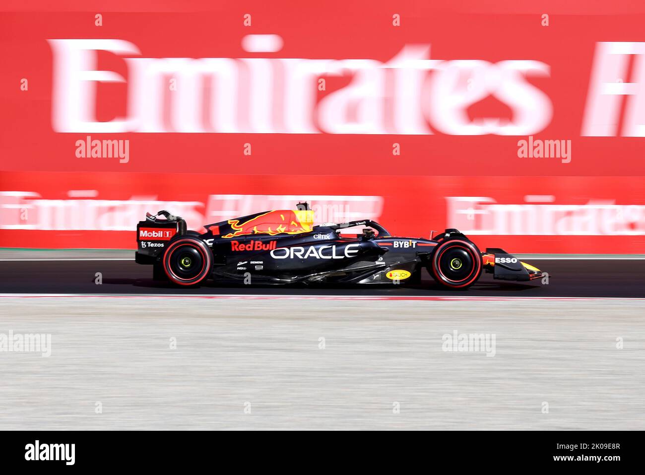 Max Verstappen of Red Bull Racing on track during qualifying for the F1 Grand Prix of Italy
