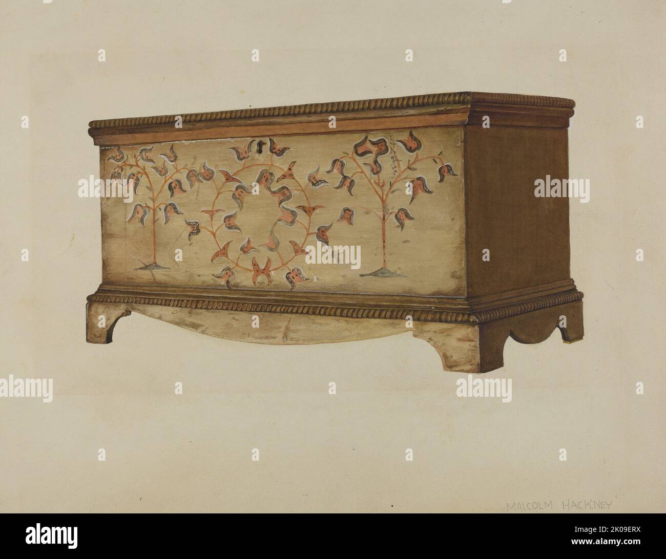 Pa. German Chest, c. 1936 Stock Photo Alamy