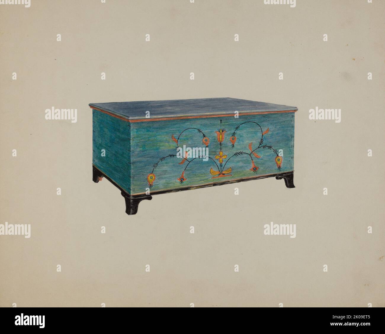 Pa. German Chest, c. 1940 Stock Photo Alamy