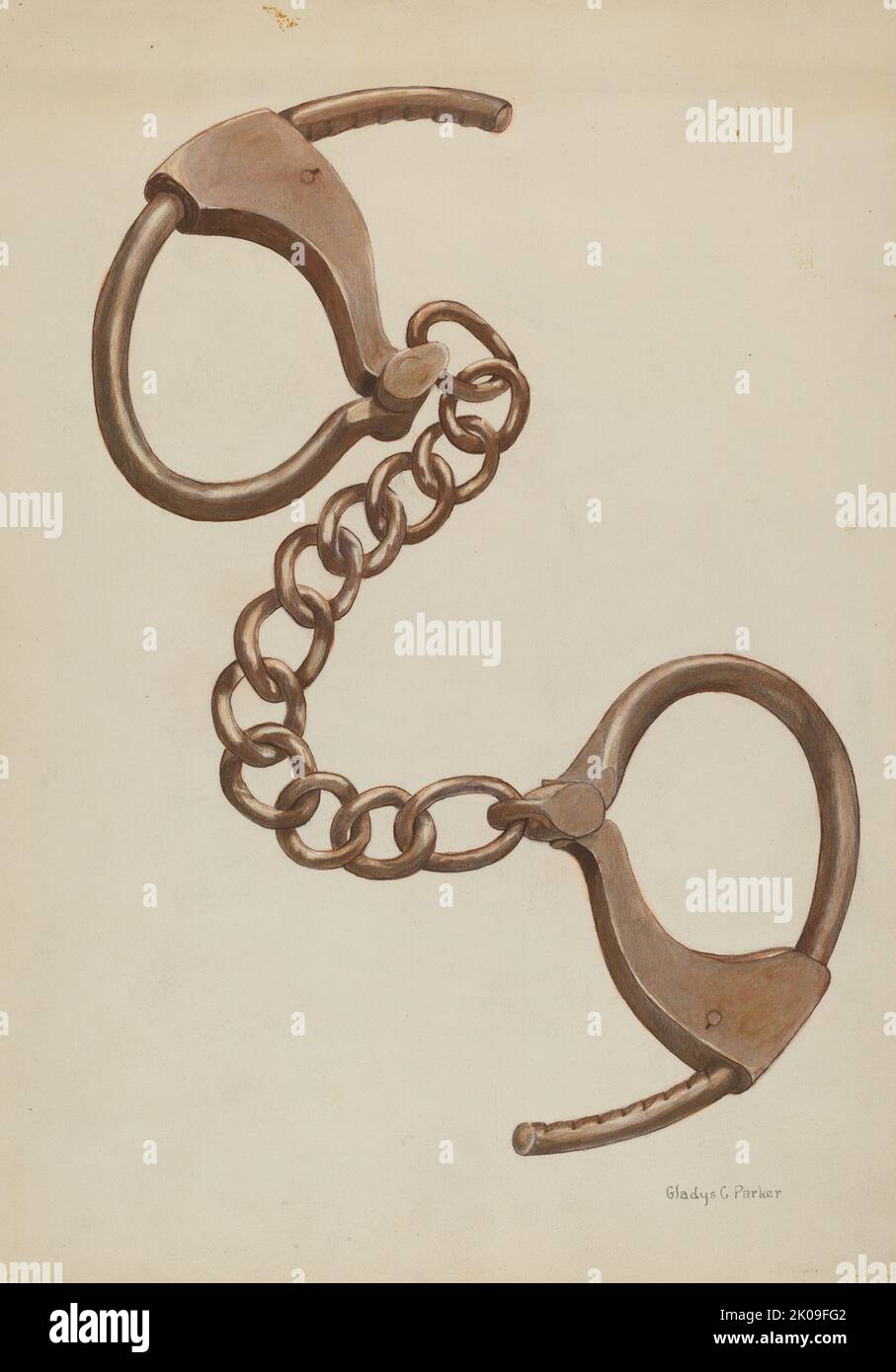 Shackles or Leg Irons, c. 1937 Stock Photo Alamy