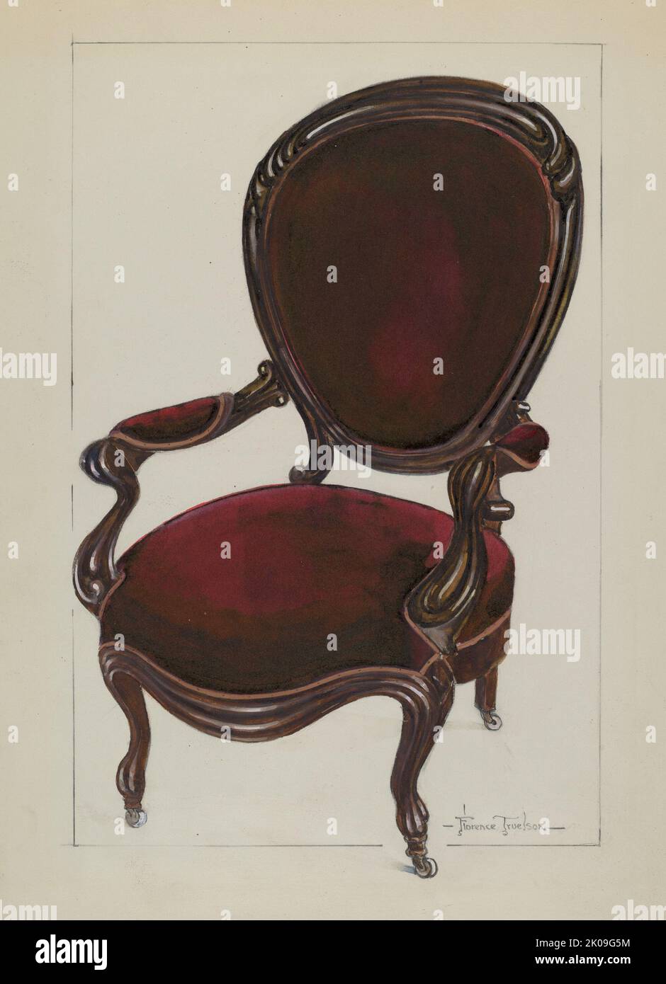 Queen Anne Chair, c. 1937 Stock Photo Alamy