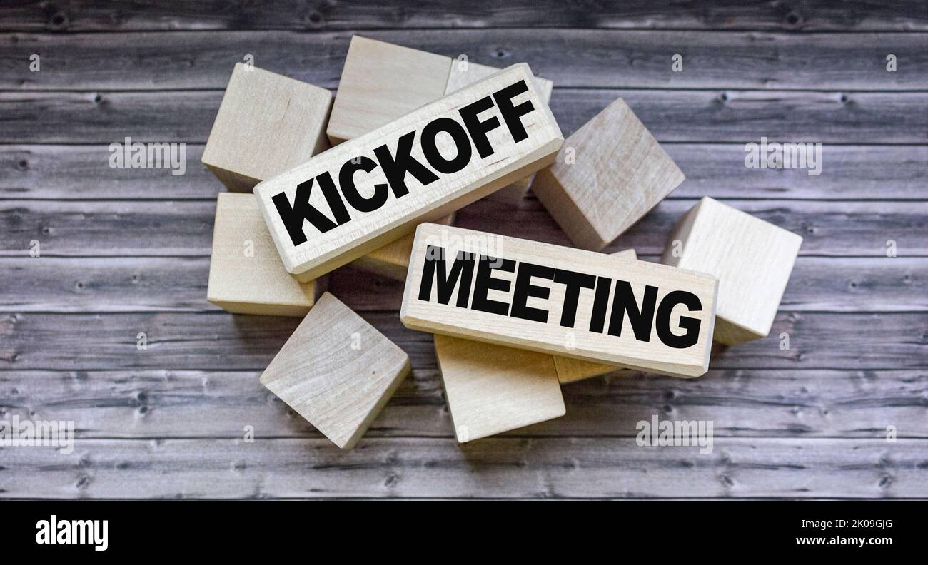 Handwriting text Kick Off Meeting. Concept meaning getting fired from your  team private talking about company Stock Photo - Alamy