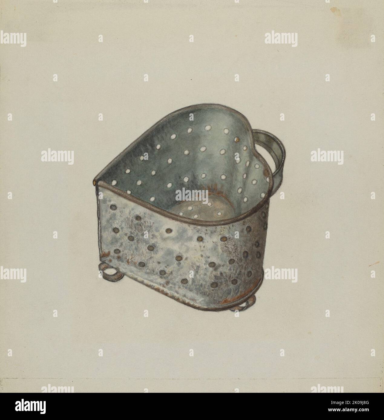 Pa. German Cheese Strainer, c. 1940 Stock Photo Alamy