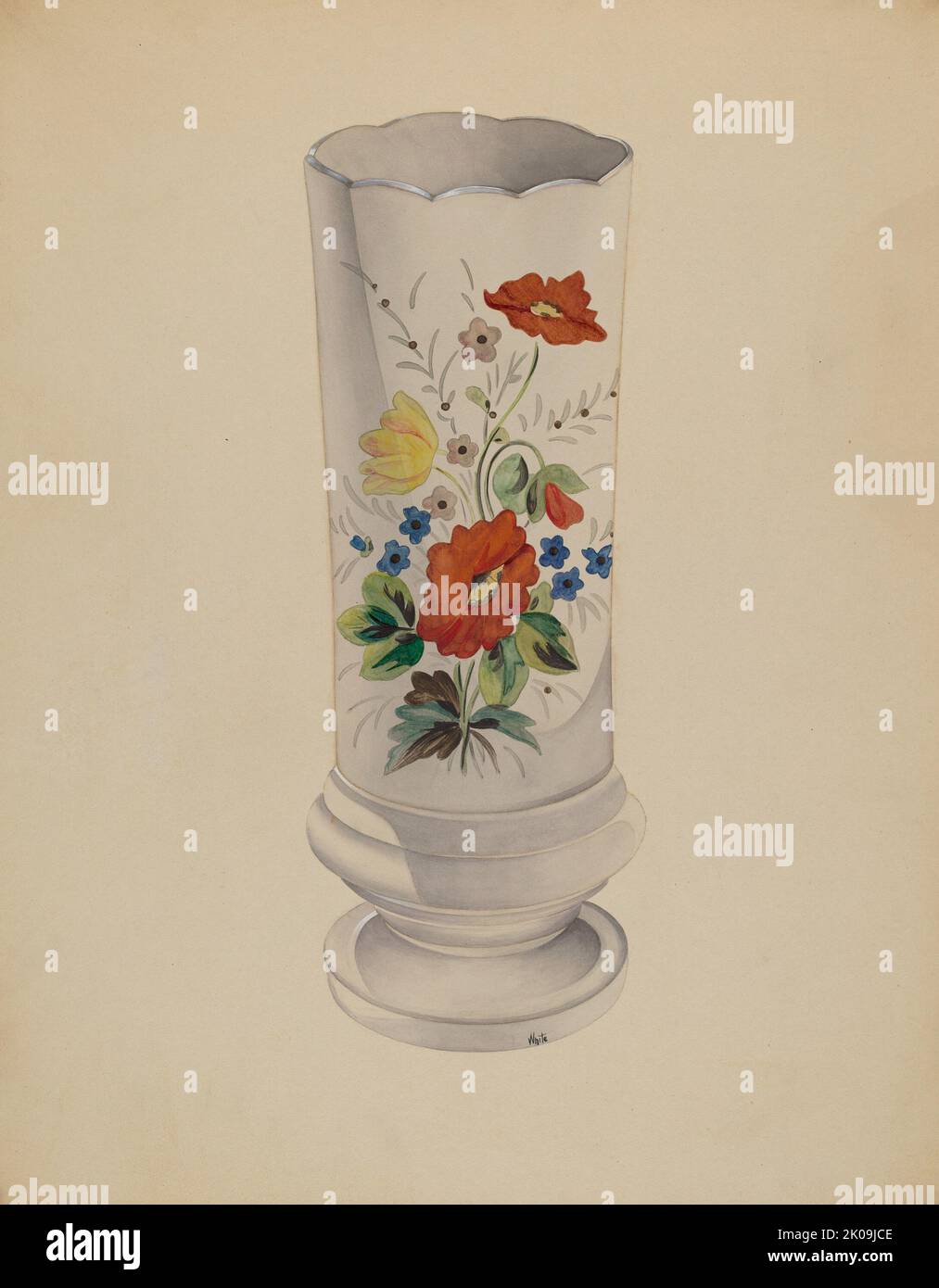Frosted Glass, c. 1937. Stock Photo