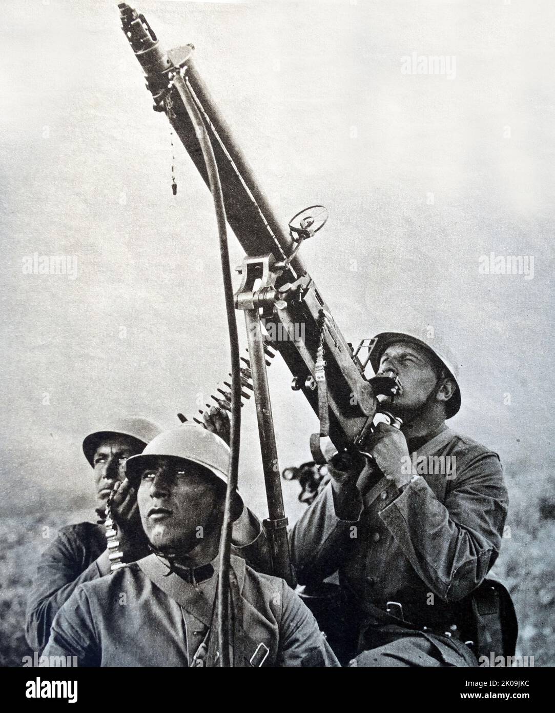 Turkish army in training during the 1930's. Stock Photo