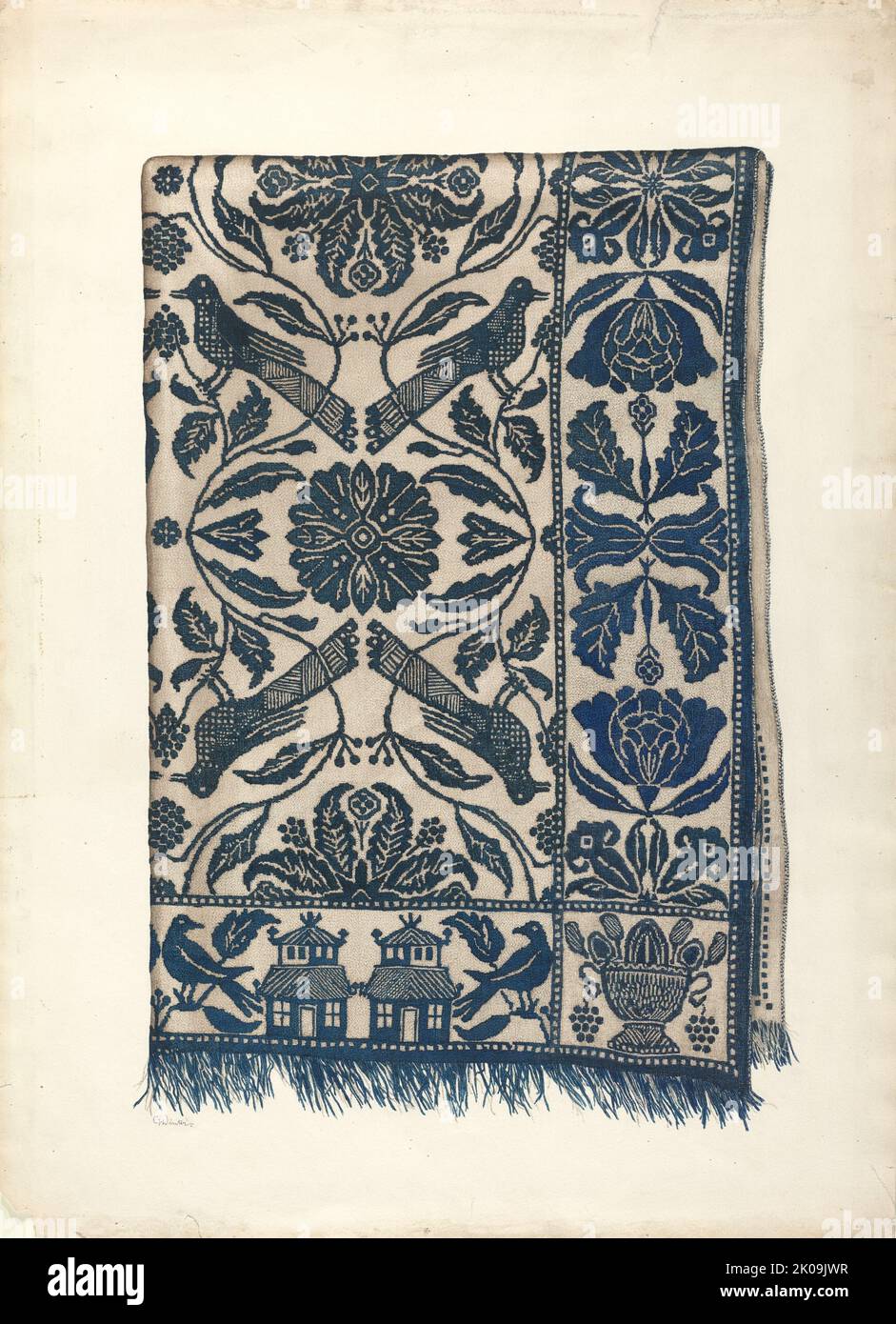 Coverlet, c. 1940 Stock Photo Alamy