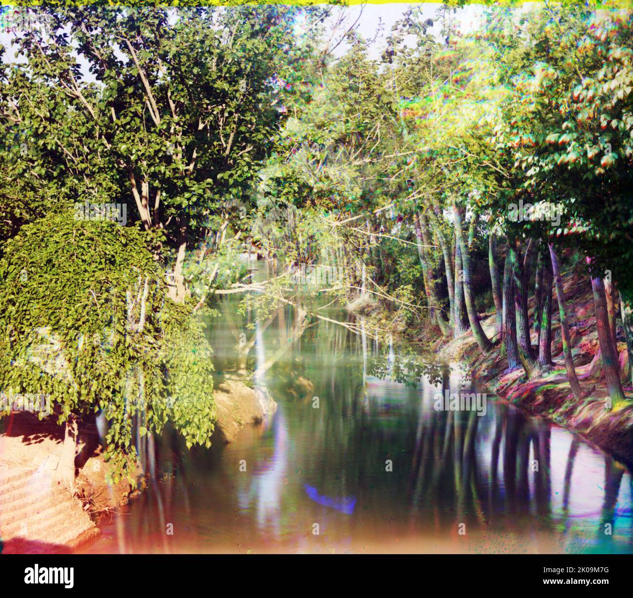 Irrigation canal (aryk) in the Murgab Estate, in Tsarist Russia, by 