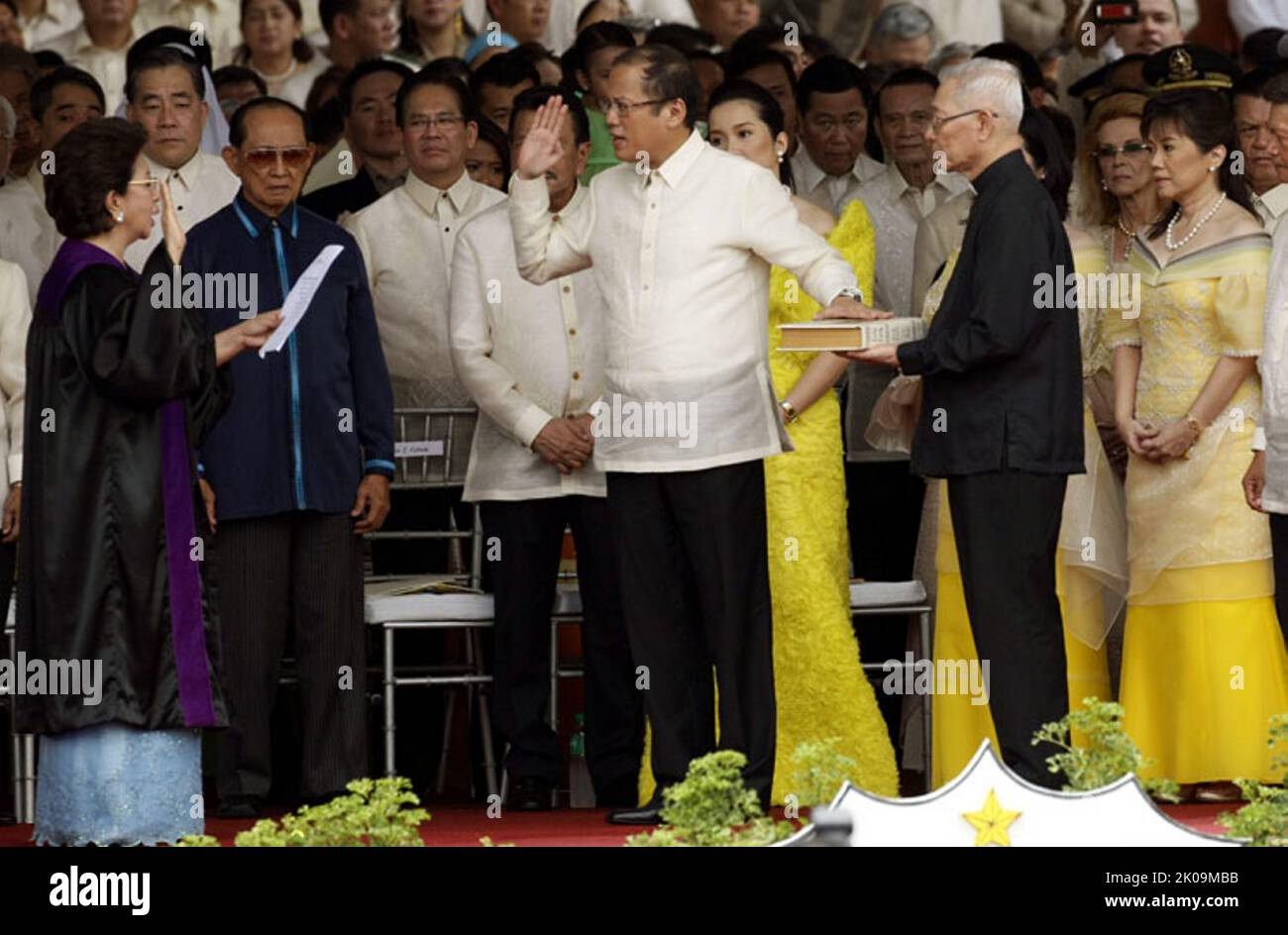 Benigno Aquino III (1960 - 2021), known as Noynoy Aquino. Filipino politician who served as the 15th president of the Philippines from 2010 to 2016. Before being elected president, Aquino was a member of the House of Representatives and Senate from 1998 to 2010, and also served as a deputy speaker of the House of Representatives from 2004 to 2006. Stock Photo