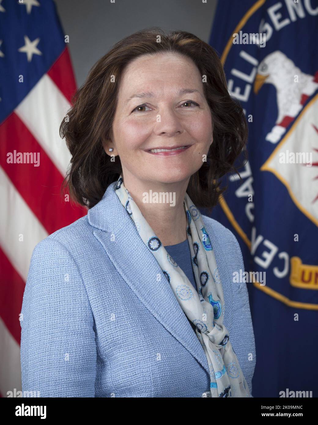 Gina Cheri Walker Haspel (born October 1, 1956) American intelligence officer who served as director of the Central Intelligence Agency (CIA) from 2018 to 2021. She was the first woman to hold the post on a permanent basis and was previously the deputy director under Mike Pompeo during the early days of Donald Trump's presidency. Stock Photo