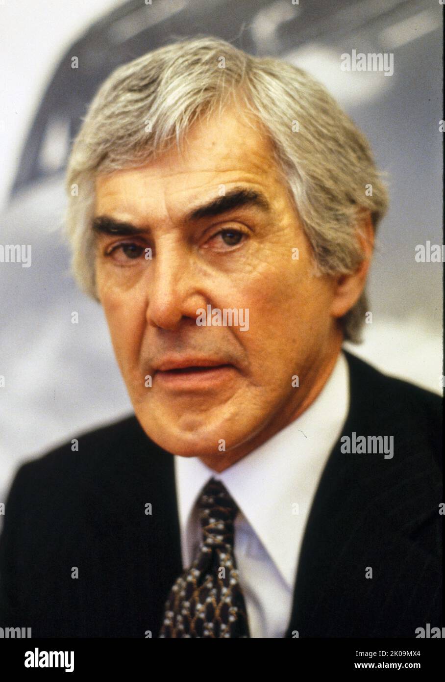 John Zachary DeLorean (January 6, 1925 - March 19, 2005) was an American engineer, inventor, and executive in the U.S. automobile industry, widely known for his work at General Motors and as founder of the DeLorean Motor Company Stock Photo