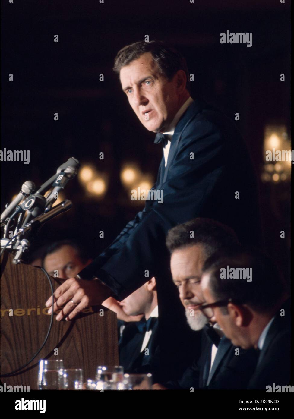 Edmund Muskie (1914 - 1996) American statesman and political leader who served as United States Secretary of State under President Jimmy Carter, a United States Senator from Maine from 1959 to 1980, the 64th Governor of Maine from 1955 to 1959, and a member of the Maine House of Representatives from 1946 to 1951. He was the Democratic Party's candidate for Vice President of the United States in the 1968 presidential election, alongside Hubert Humphrey. Stock Photo