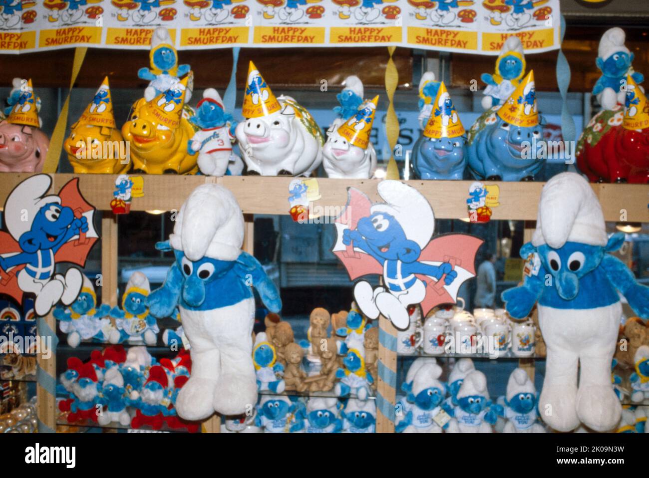 Smurf toy editorial stock photo. Image of houses, cartoon - 81158523