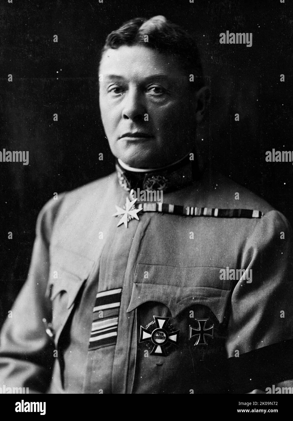 Hermann Kovess von Kovesshaza (1854 - 1924), Commander-in-Chief of the Austro-Hungarian Army. He served as a generally competent and unremarkable commander in the Austro-Hungarian Army and was close to retirement in 1914 when the First World War broke out and he was given a command post. Stock Photo
