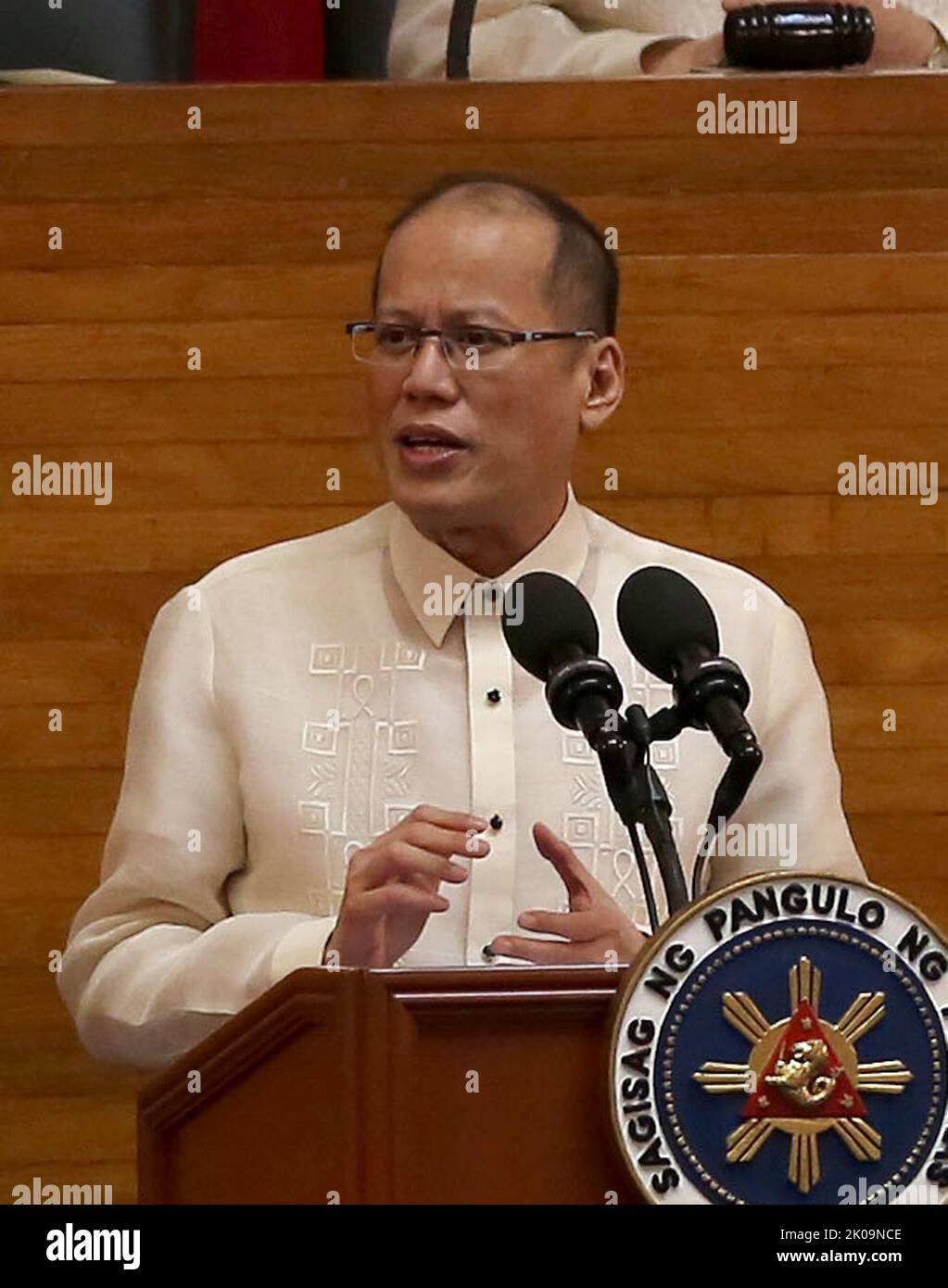Benigno Aquino III (1960 - 2021), Filipino politician who served as the 15th president of the Philippines from 2010 to 2016. Before being elected president, Aquino was a member of the House of Representatives and Senate from 1998 to 2010, and also served as a deputy speaker of the House of Representatives from 2004 to 2006. Stock Photo
