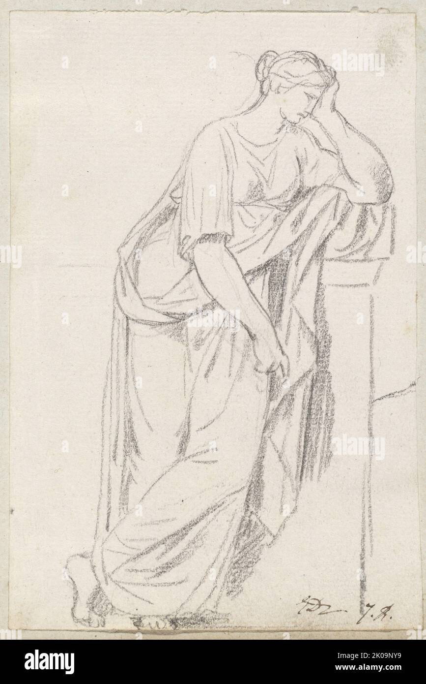 A Muse from the Sarcophagus of the Muses, 1775/80. Stock Photo