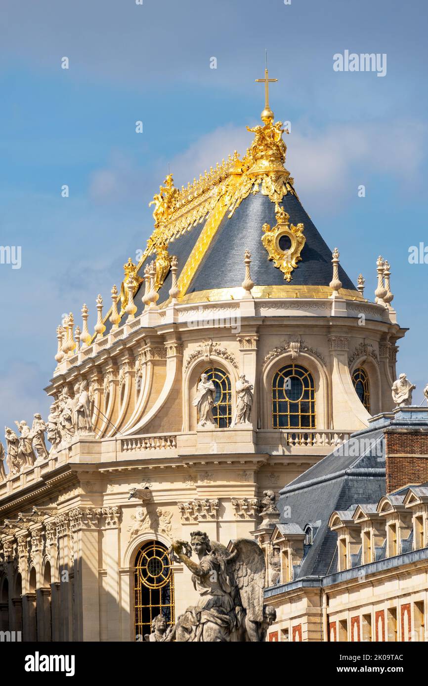 The royal chapel of the Palace of Versailles renovated Stock Photo