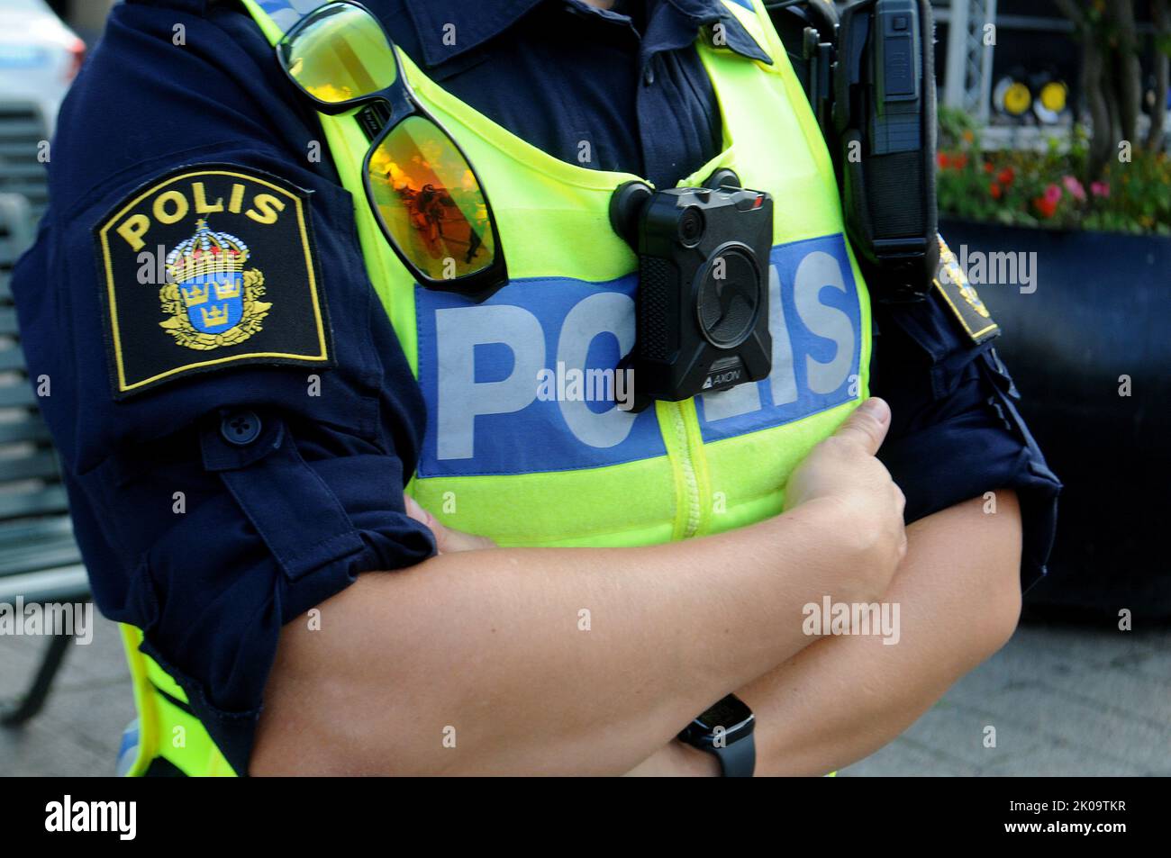 Malmo /Sweden/10 September 2022/Swedish police on ndutry during generla