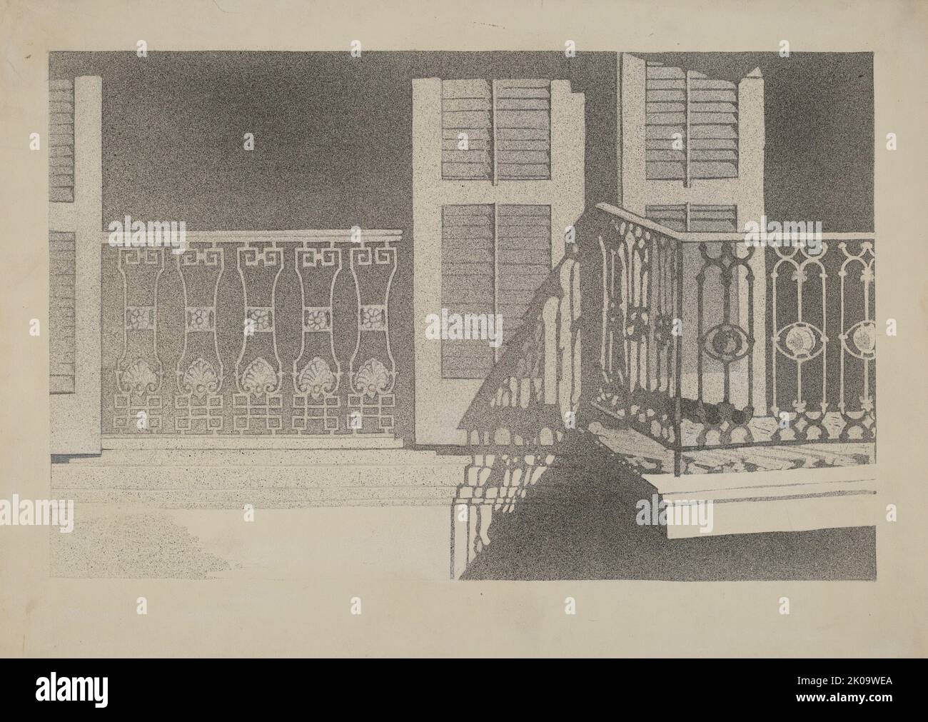 Usa 1940s balcony hi-res stock photography and images - Alamy