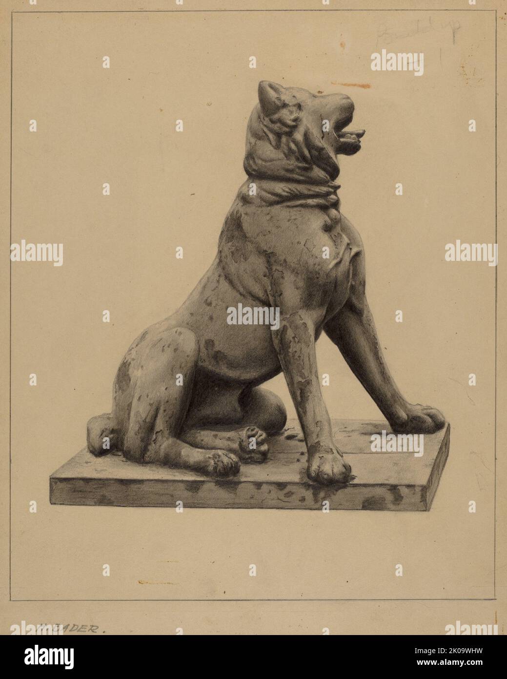 Cast Lead Dog, c. 1939 Stock Photo Alamy