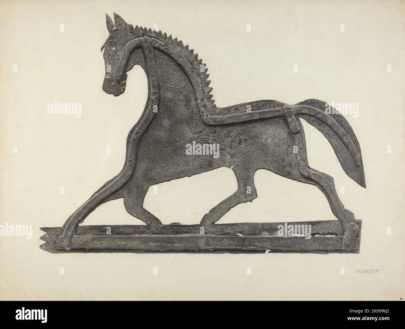 Weather Vane - Horse, c. 1939 Stock Photo - Alamy