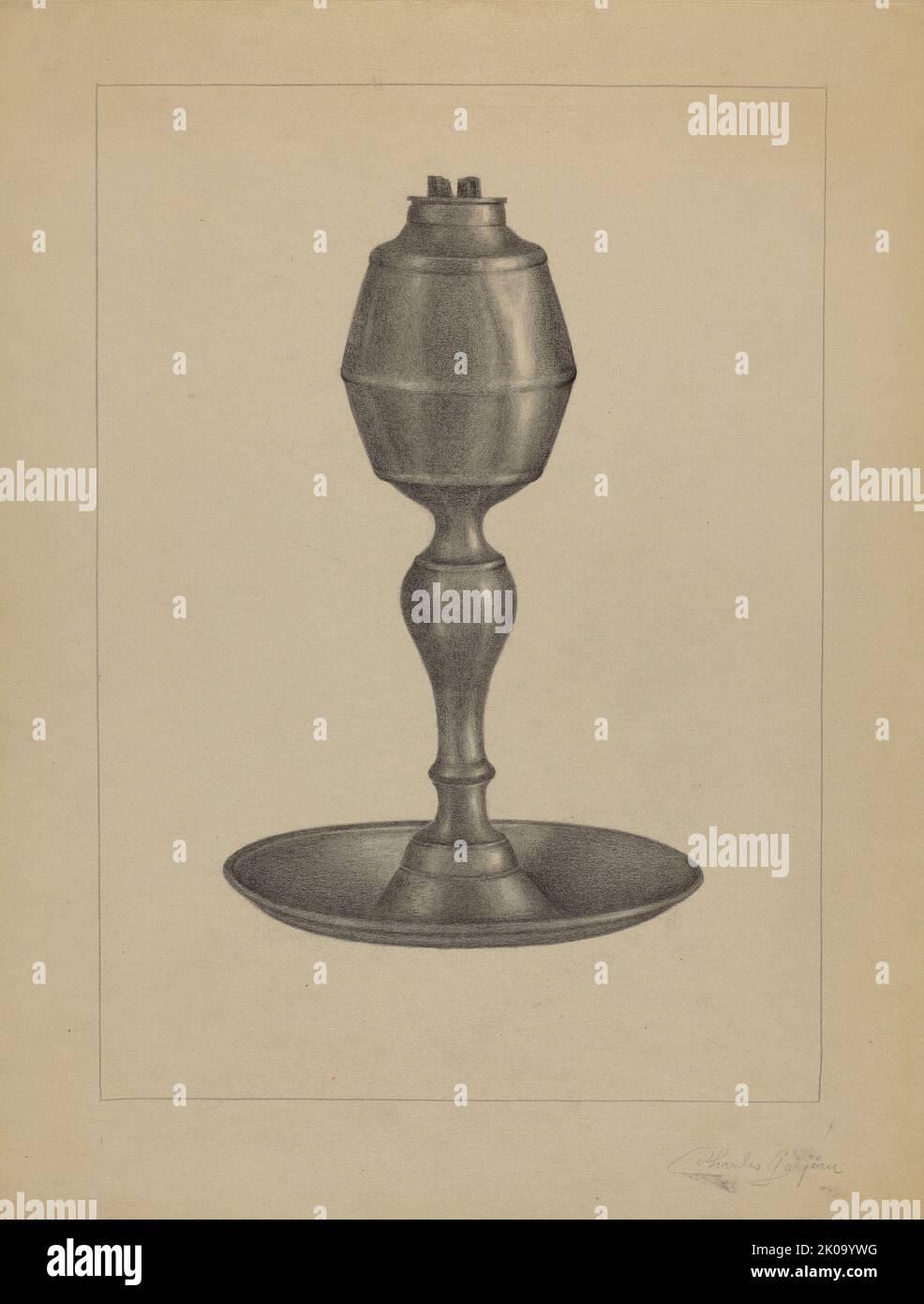 Whale Oil Lamp, c. 1936 Stock Photo Alamy